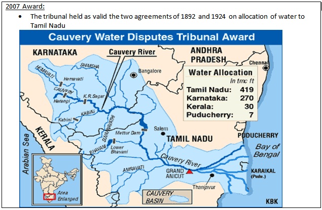 Cauvery Water Dispute An Analysis ForumIAS