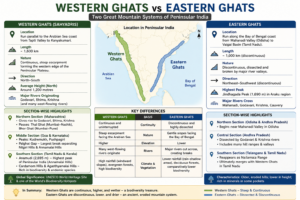 Western Ghat vs Eastern Ghat
