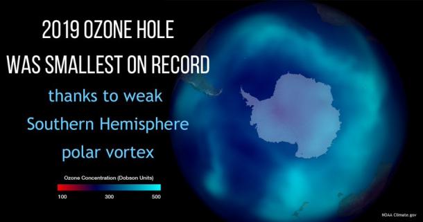  WMO Antarctic ozone hole is smallest on record | World Meteorological 
