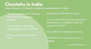 The image depicts various aspects of Cheetahs in India