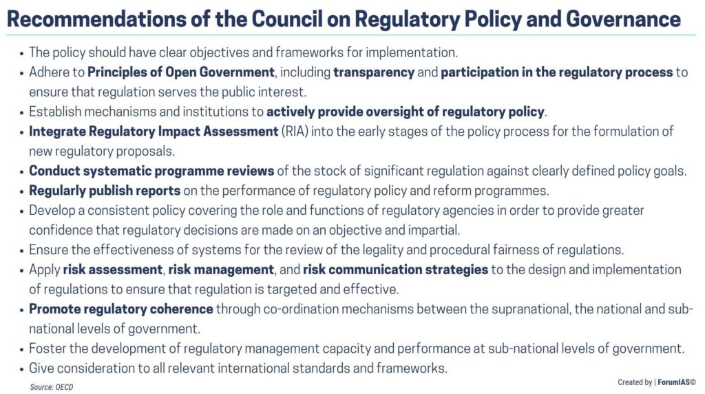 OECD Recommendations on Policy making Pre-Legislative Consultation UPSC