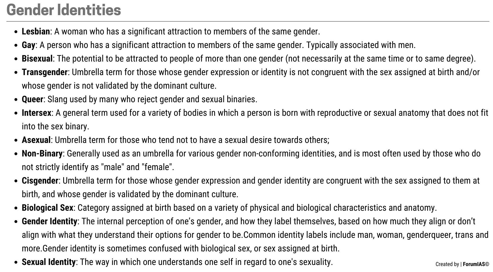 Gender Identities Rights of Sexual Minorities LGBTQ Rights UPSC