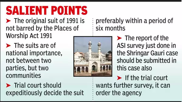 – In the Gyanvapi case, the Hindu petitioners said that the temple was brought down by the “Farman of Emperor Aurangzeb in the year 1669” which is much before the commencement of the 1991 Act.What is the Places of Worship Act, 1991? Places of Worship Act, 1991 