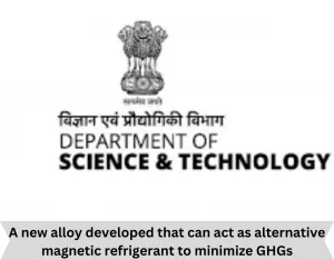 A new alloy developed that can act as alternative magnetic refrigerant to minimize GHGs