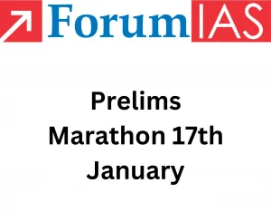 Prelims Marathon 17th January