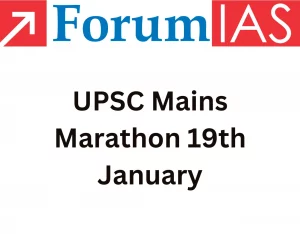 UPSC Mains Marathon 19th January