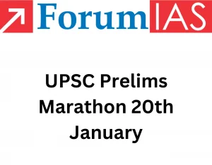 UPSC Prelims Marathon 20th January