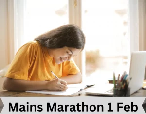 Mains Marathon 1 Feb