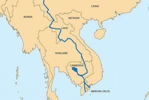 Mekong river map