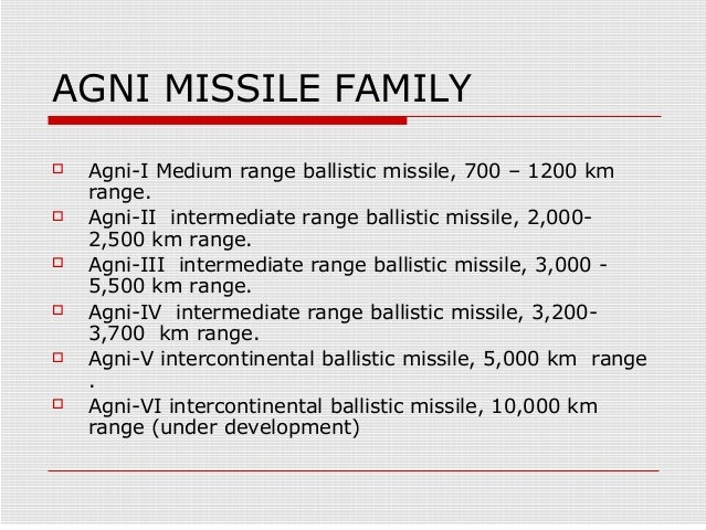 Agni missile variants