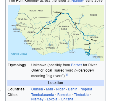 Niger river and Burkina Faso