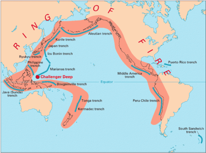 Pacific 'Ring of Fire'