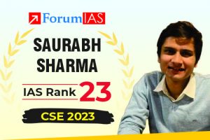 Saurabh Sharma UPSC IAS 2023 Topper AIR 23