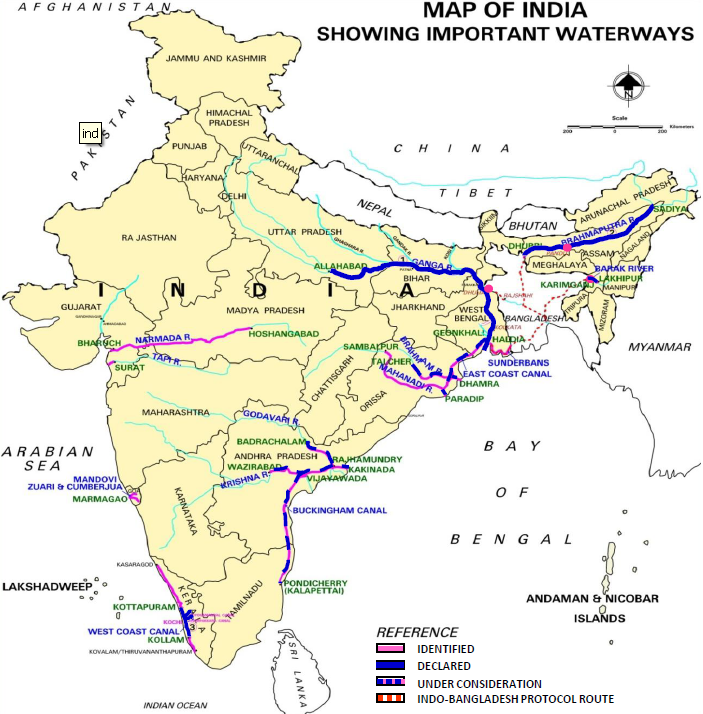 National Waterways of India