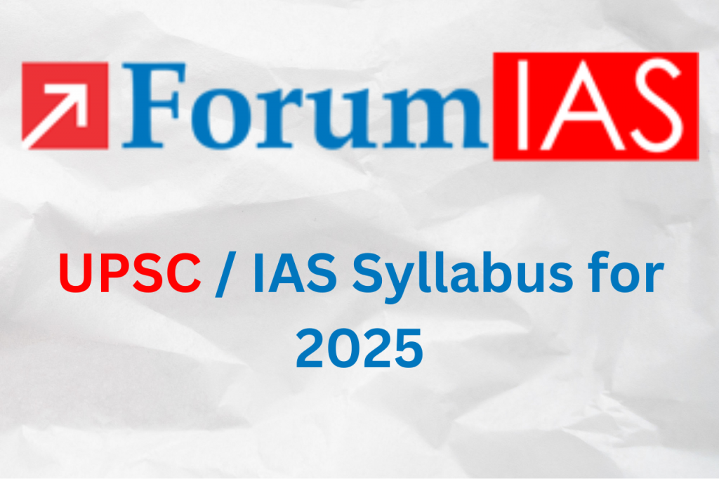 IAS UPSC Syllabus