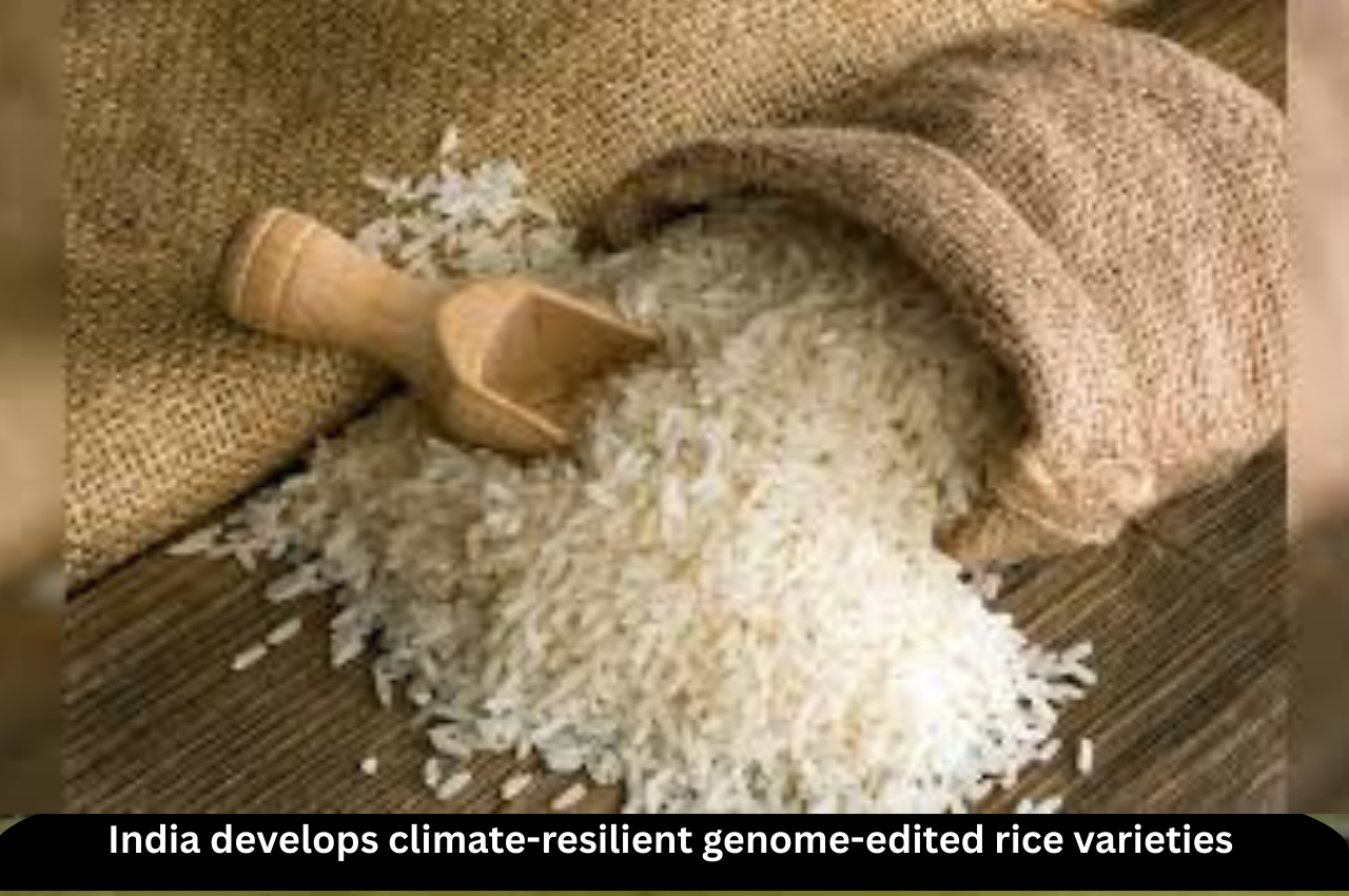 India develops climate-resilient genome-edited rice varieties |ForumIAS