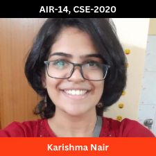 Karishma Nair | AIR-14 | CSE-2020