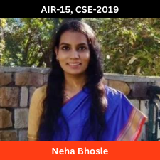 Neha Bhosle | AIR-15 | CSE-2019