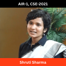 Shruti Sharma | AIR-1 | CSE-2021