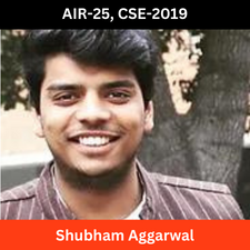 Shubham Aggarwal | AIR-25 | CSE-2019